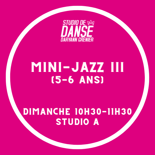 Mini Jazz III (5-6 ans)