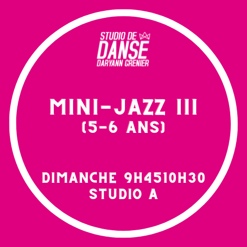 Mini Jazz III (5-6 ans)