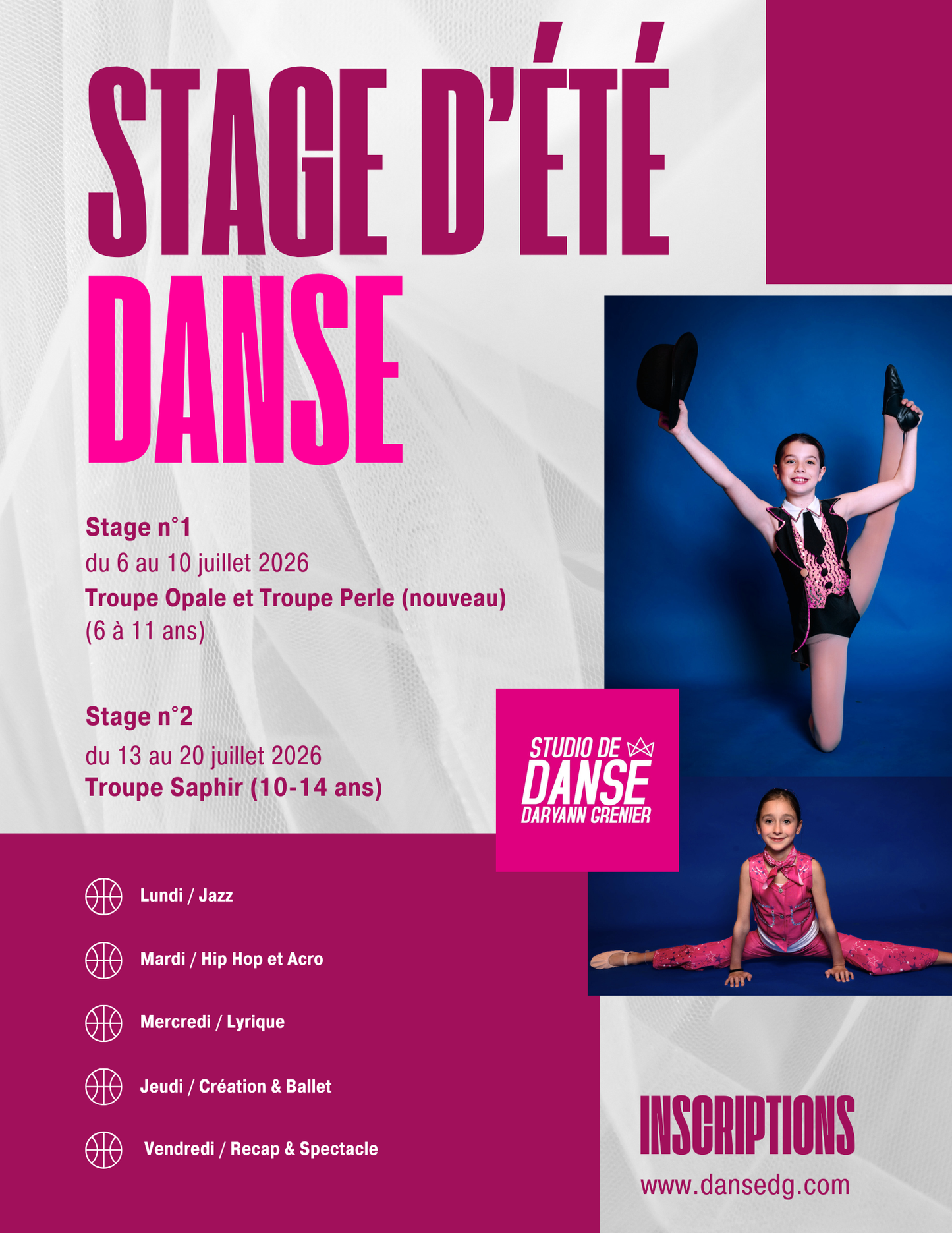 Stage d’été compétitif - Saphir