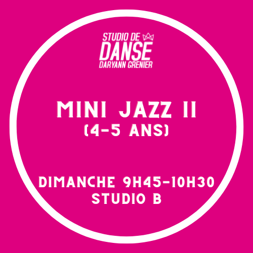 Mini-Jazz II (3-4 ans)